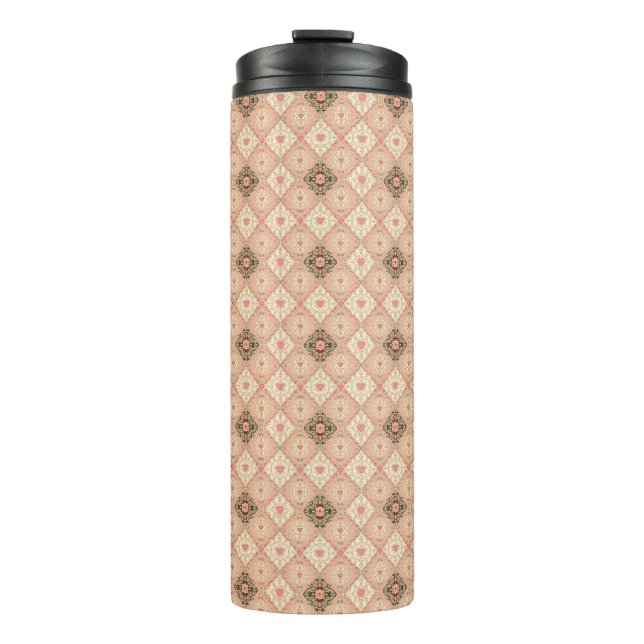 Eleganter Vintager Barocktag Thermosbecher (Vorderseite)
