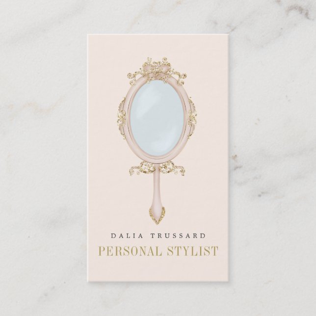 Eleganter Vintager bezaubernder Visitenkarte (Vorderseite)