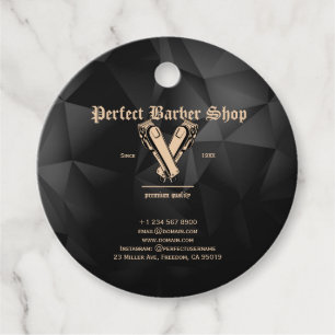 Eleganter Vintager Clippers Barber Shop Beruflich Geschenkanhänger