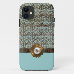 Eleganter Vintager Damast-Monogramm iPhone 5 Fall Case-Mate iPhone Hülle