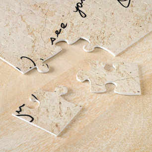 Eleganter Vintager Federquillstift und Tintenkleck Puzzle