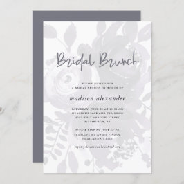 Eleganter Vintager Look Blumenbridal Brunch Einladung
