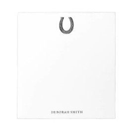 Eleganter Vintager Pferdeshoe Notizblock