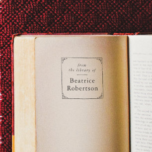 Eleganter Vintager Rahmen aus der Buchbibliothek Permastempel