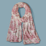 Eleganter Vintager Rottöckchen Schal<br><div class="desc">Vintages Retrotoile de jouy Scarf. Genießen Sie den Schrank mit der zeitlosen Eleganz von toile de jouy Vintagen Designs, inspiriert durch die exquisiten Motive der französischen heiß rosa Szenen. Diese ausgeklügelten Toile-Drucke sind im Augenblick ein Alltagswut, schöne Designs, die natürliche Schönheit und Charme bringen. Dieser modische Schal verbindet traditionellen und...</div>