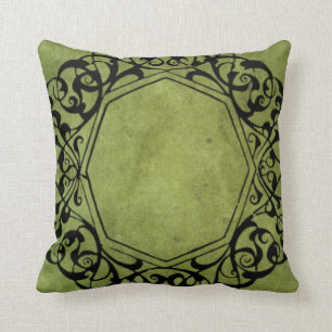 Eleganter Vintager viktorianischer Art-Entwurf Kissen