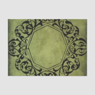 Eleganter Vintager viktorianischer Art-Entwurf Seidenpapier