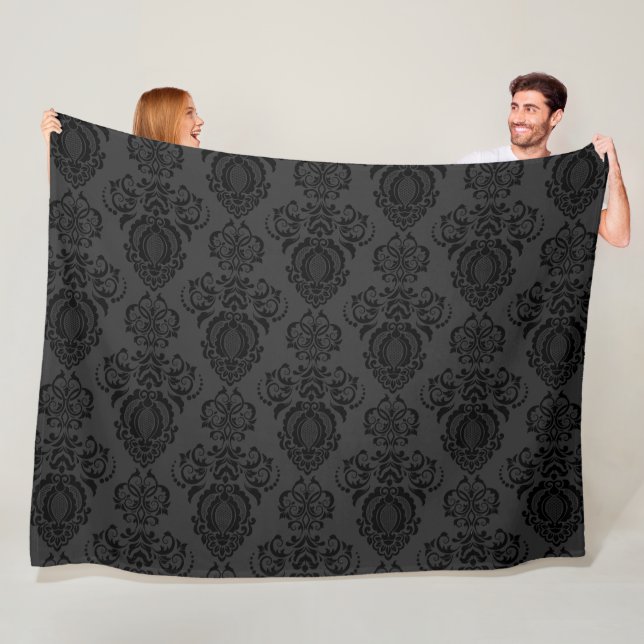 Eleganter, Vintager, Viktorianischer Damast Fleecedecke (Beispiel)