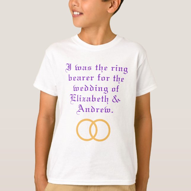 Eleganter Violetring T-Shirt (Vorderseite)