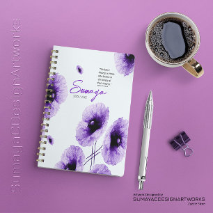 Eleganter Violett-Spiralplaner individuell anpassb Planer