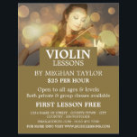 Eleganter Violinist, Violine-Lektionen Werbung Flyer<br><div class="desc">Eleganter Violinist,  Violine Lessons Werbe-Flyer durch den Business Card Store.</div>