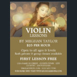 Eleganter Violinist, Violine-Lektionen Werbung Flyer<br><div class="desc">Eleganter Violinist,  Violine Lessons Werbe-Flyer durch den Business Card Store.</div>
