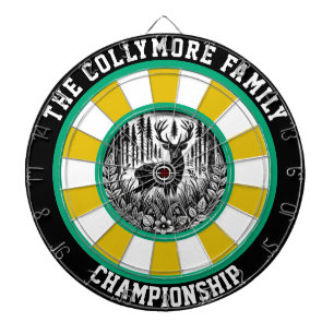 Eleganter Wald Hirsch mit Ziel Dartscheibe