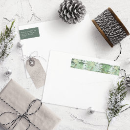 Eleganter Wald mit Wasserfarben