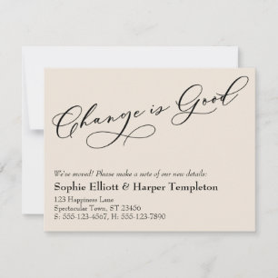 Eleganter Wandel ist eine gute Ankündigung über di