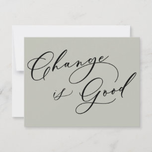 Eleganter Wandel ist eine gute Ankündigung über di