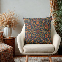 Eleganter warmer vintage-blumiger Barock-Damaskus