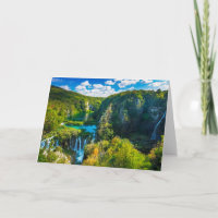Eleganter Wasserfall landschaftlich, Kroatien