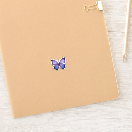 Eleganter Wasserfarb-Schmetterling in Lila Aufkleber
