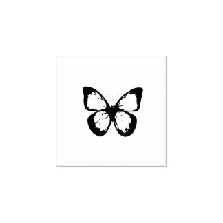 Eleganter Wasserfarb-Schmetterling in Lila Gummistempel