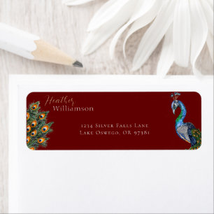 Eleganter Wasserfarben-Pfau