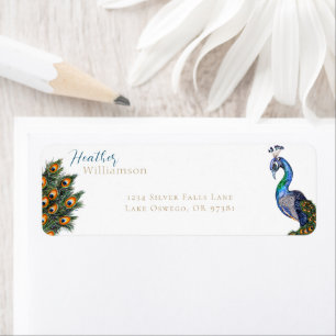 Eleganter Wasserfarben-Pfau