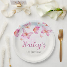 Eleganter Wasserfarben-Schmetterlings-Geburtstag f