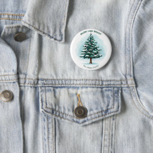 Eleganter Wasserfarben-Weihnachtsbaum 'Merry & Bri Button
