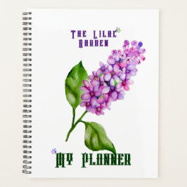 Eleganter Wasserfarbenlila-Zweig Planer