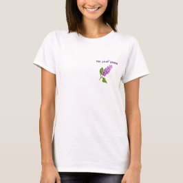 Eleganter Wasserfarbenlila-Zweig T-Shirt