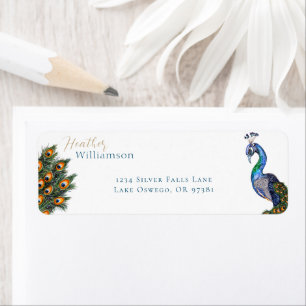 Eleganter Wasserfarbenpfau