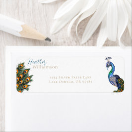 Eleganter Wasserfarbenpfau