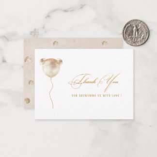 Eleganter Watercolor Bär Geburtstag vielen Dank fü Mitteilungskarte