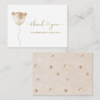 Eleganter Watercolor Bären Geburtstag vielen Dank, Mitteilungskarte