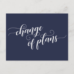 Eleganter Wechsel von Plänen für die Marine Postkarte