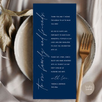Eleganter Wedding Empfang Dankeschön Karte für Gas