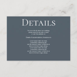 Eleganter Wedding Schlicht Simple QR Code Begleitkarte