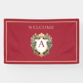 Eleganter Weihnachts-Monogramm-Brief Banner