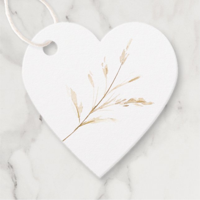 Eleganter Weihnachts-Urlaub in Florals Geschenkanhänger (Vorderseite)