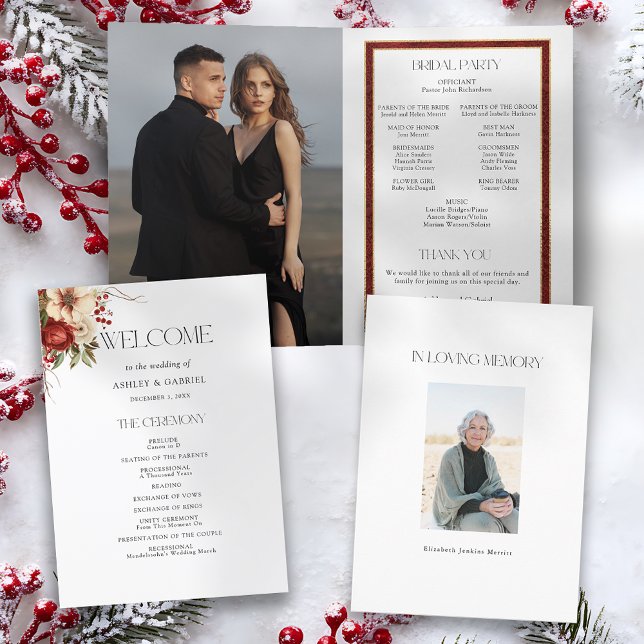 Eleganter Weihnachts Winter Floral Programm (Von Creator hochgeladen)