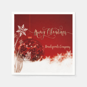 Eleganter Weihnachtsball Serviette