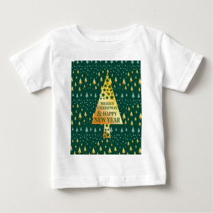 Eleganter Weihnachtsbaum Baby T-shirt
