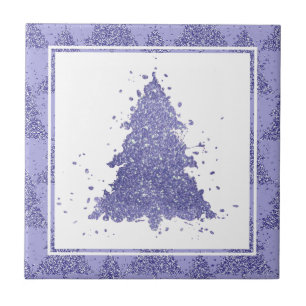 Eleganter Weihnachtsbaum   Charming Lavender Lila Fliese