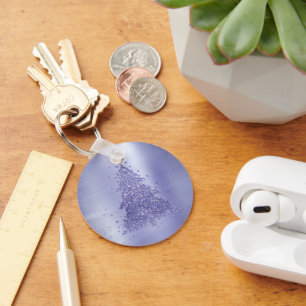 Eleganter Weihnachtsbaum   Charming Lavender Lila Schlüsselanhänger