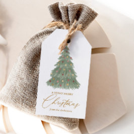 Eleganter Weihnachtsbaum Geschenkanhänger