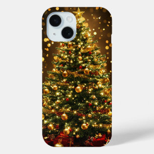 Eleganter Weihnachtsbaum mit Licht dekoriert Case-Mate iPhone Hülle