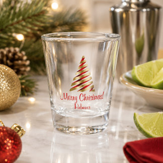 Eleganter Weihnachtsbaum Schnapsglas