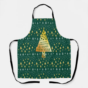 Eleganter Weihnachtsbaum Schürze