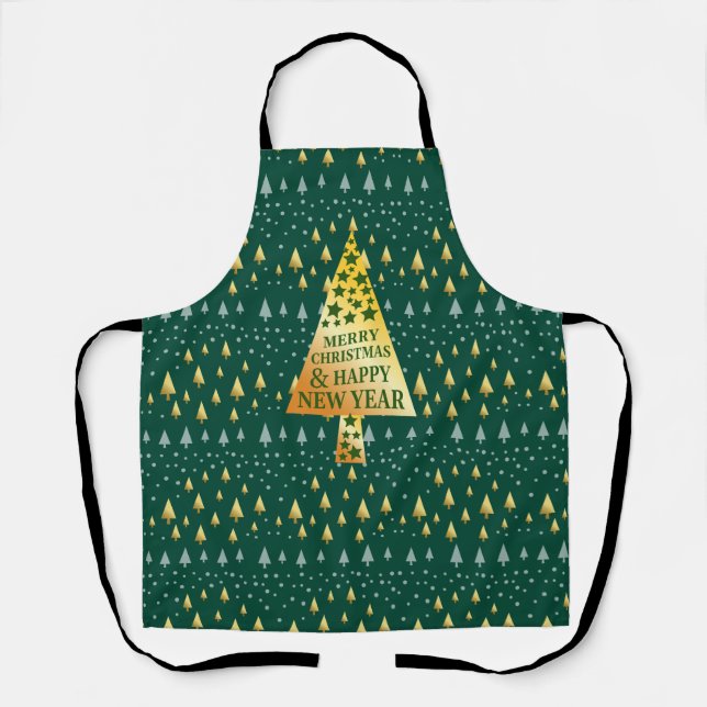 Eleganter Weihnachtsbaum Schürze (Vorderseite)