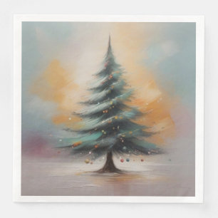 Eleganter Weihnachtsbaum Serviette